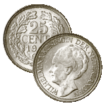 25 Cent 1939 Wilhelmina