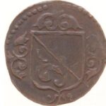 Utrecht Stad  Duit 1617  (vergissing van de stempelsnijders, moet zijn 1637)